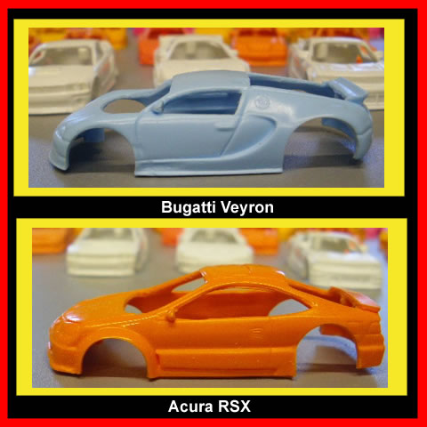 BugattiVeyron and Acura RSX tjet bodies